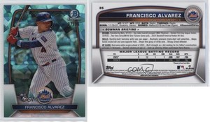 2023 Bowman Chrome Sapphire Edition Aqua /99 Francisco Alvarez #35 Rookie RC