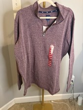 NWT GAP Men's Long Sleeve Half Zip Mock Neck Pullover XL PORT ROYALE