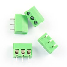 20Pcs 3.96mm Pitch 3 Pin 3 Way Straight Pin PCB Screw Terminal Block Connector