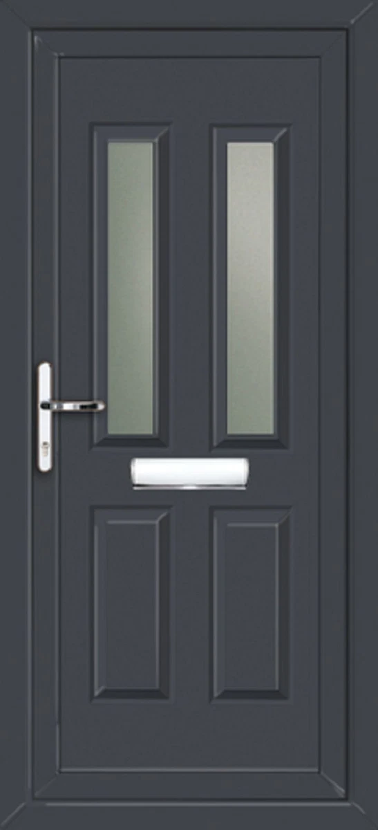 Grey upvc front door deals