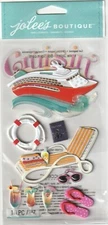Jolee's Boutique 3-D stickers CRUISE CRUSIN' Theme 97723 Fast FREE Ship!