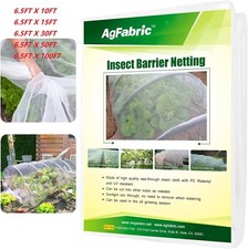 Agfabric Garden Insect Barrier Mesh Netting Against Mosquito Bugs Birds 10-100FT