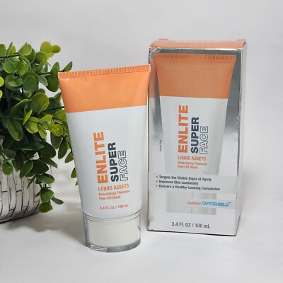 Detoxifying Platinum Peel-Off-Mask ~ Enlite Super Face Liquid Assets ~ 3.4 fl oz