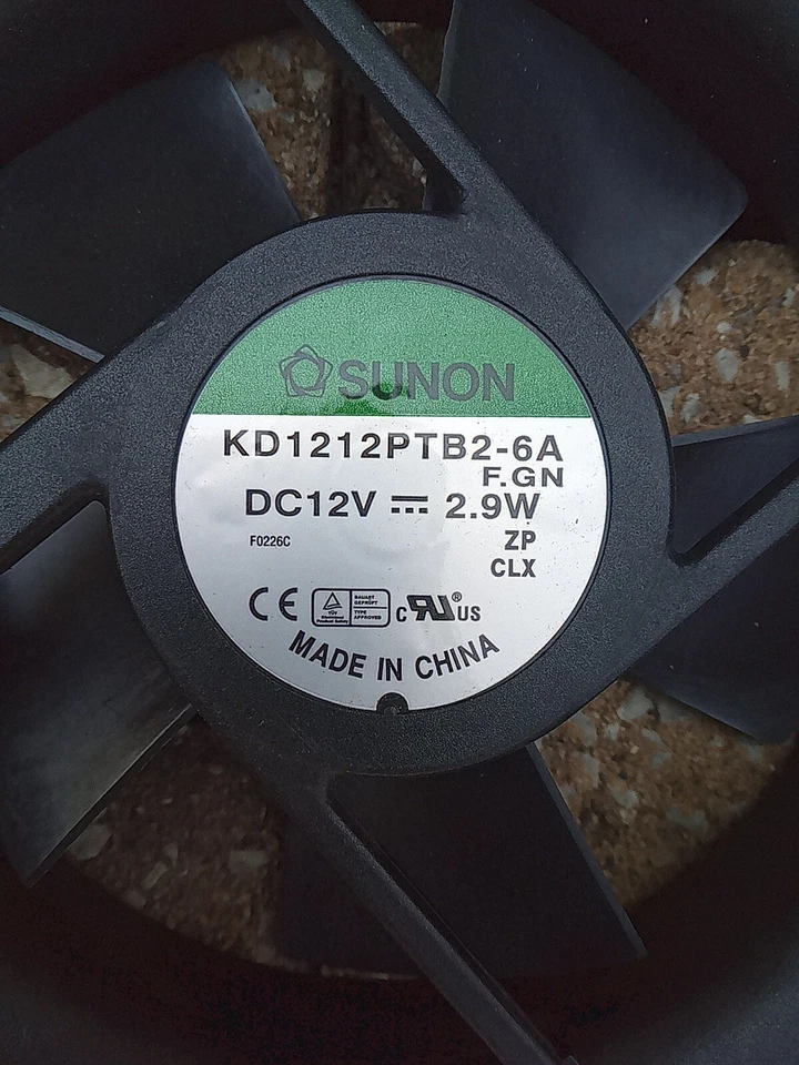 New Sunon KD1212PTB2-6A 120x120x25mm Ball Bearing Fan 3Pin USA ship - Image 2 of 4