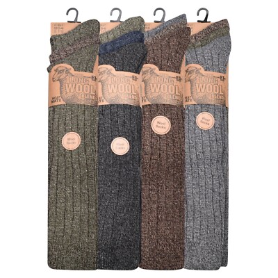 3/6 Paar lange Lammwollsocken für Herren, dicke strapazierfähige Arbeitsstiefelsocken, 6-11