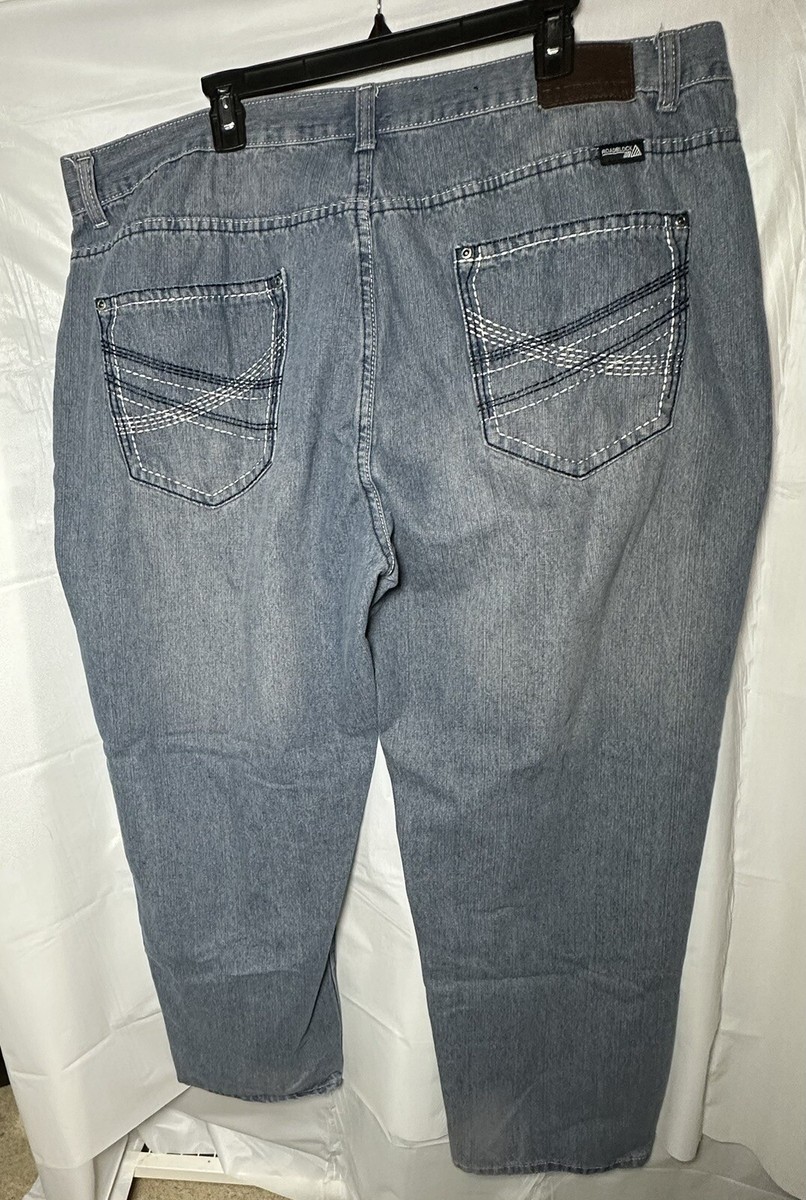 Relaxed Blue Jeans ~ Men's Size 46W x 32L ~ ROADBLOCK~ Preowned | eBay