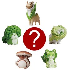 Japanese Blind Box Capsule Toy  Vegetable Fairy Garden Animal Miniature Figure