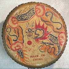 Vintage 1920  s Ludwig Tom Tom Hand Painted Cafe-Skin Drum B 