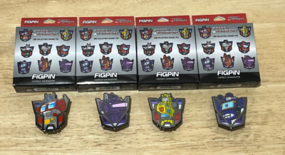 FiGPin Transformers Mystery Minis Series 1 Common 4 Set Optimus Prime Soundwave