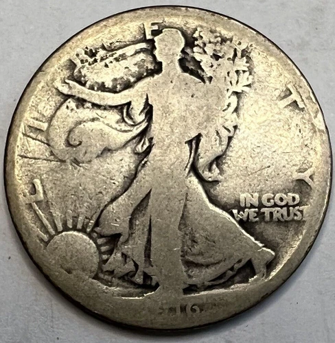 Photo of a 1916-P Walking Liberty Half Dollar from an eBay listing that sold on Jul 22, 2026