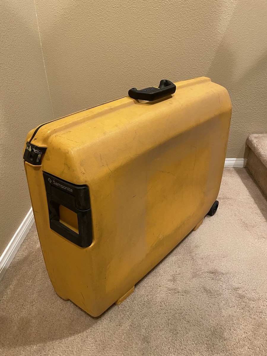 Samsonite Yellow Hardshell Cartwheel Style w/ Triple Latch