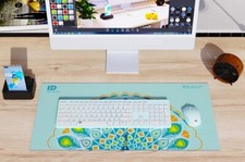 2.4G Wireless Keyboard  Mouse Set for Home Office Notebook Desktop White Green