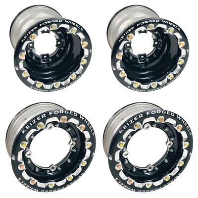 Keizer Racing Beadlock Rims 9'' Rear 10'' Front  4+1  Yamaha YFZ450 Raptor 700 R