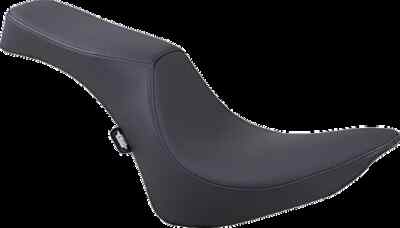 DS Black Vinyl Leather Smooth Predator III Seat for Heritage Springer 97-99