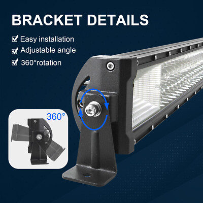 15Inch 216W 7D LED Work Light Triple-Row 12/24V Lo... - Grandado
