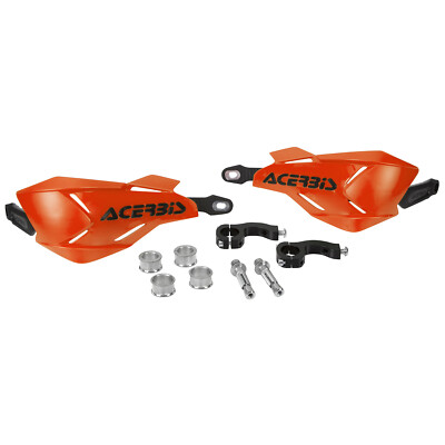 Acerbis Handschützer X-Factory Orange/Schwarz, Inkl. Anbaukit