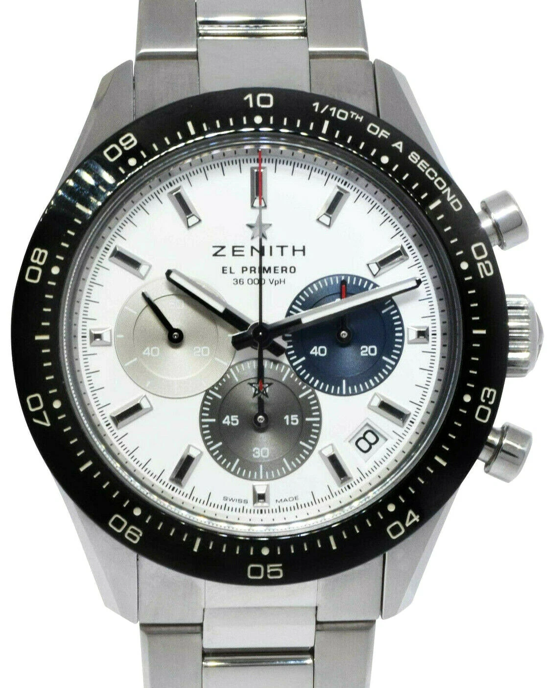 Zenith — Zenith Chronomaster Sport El Primero Steel Mens 41mm Watch B/P '21 03.3100.3600