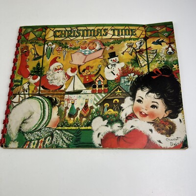 Vintage Christmas Time Pop Up Book illustrations by Charlot Byj  1950s Poems