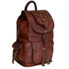 Genuine Leather Laptop Backpack Vintage Travel Rucksack 17" School Office Bag
