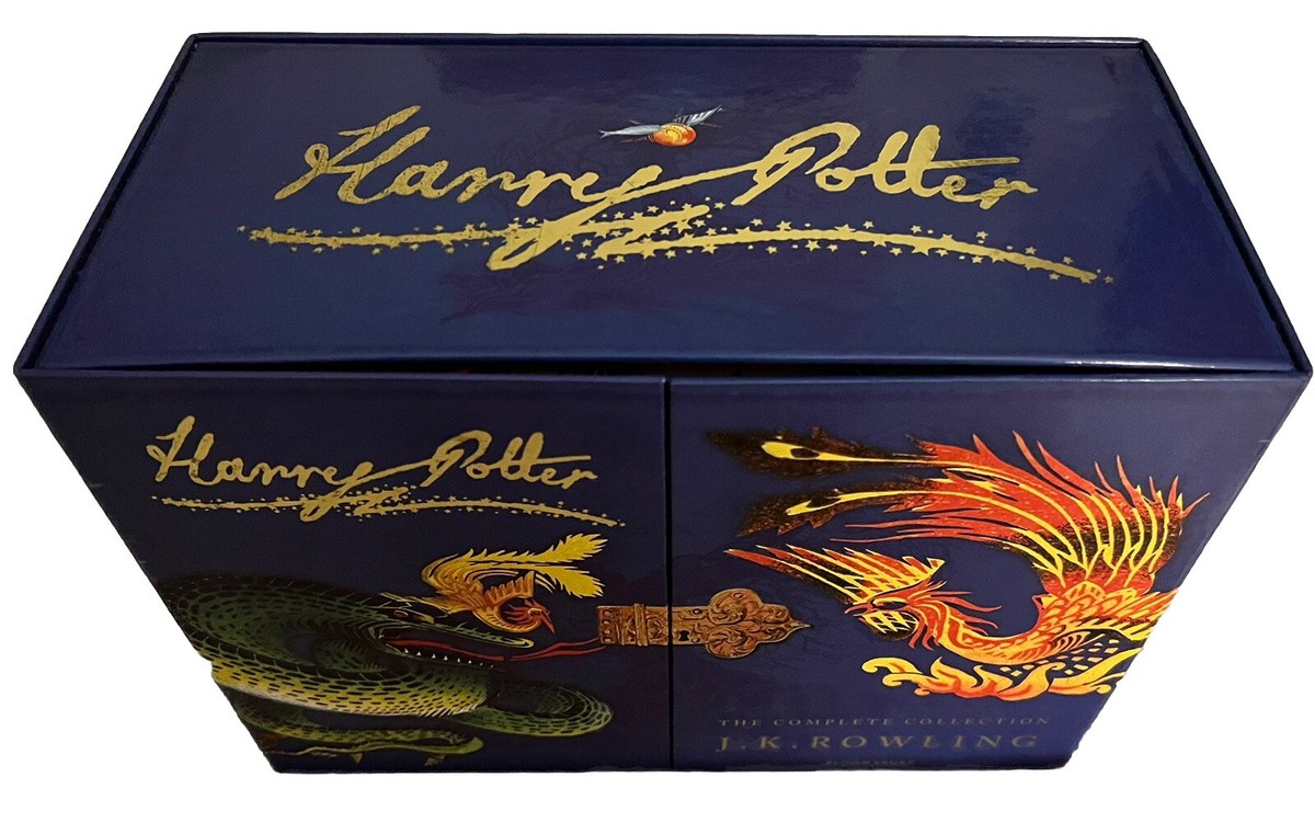 RARE Harry Potter British Signature Edition Box Set (Blue RARE Harry Potter British Signature Edition Box Set (Blue