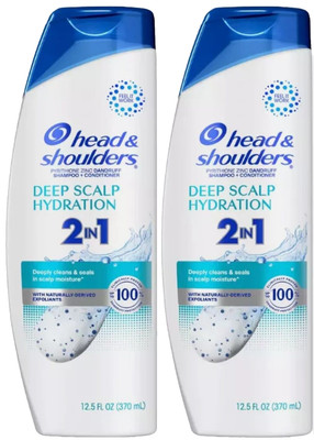 Head & Shoulders DEEP SCALP HYDRATION 2-IN-1 DANDRUFF SHAMPOO &CONDITIONER -2PK
