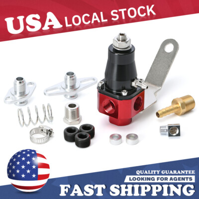 #ad #ad 13301 Universal Bypass Fuel Pressure Regulator 3 Port 3 8 Thread Line $29.90