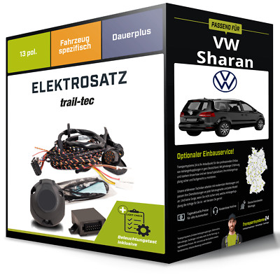 Elektrosatz 13-pol spezifisch für VW Sharan 06.2012-11.2022 NEU trail-tec