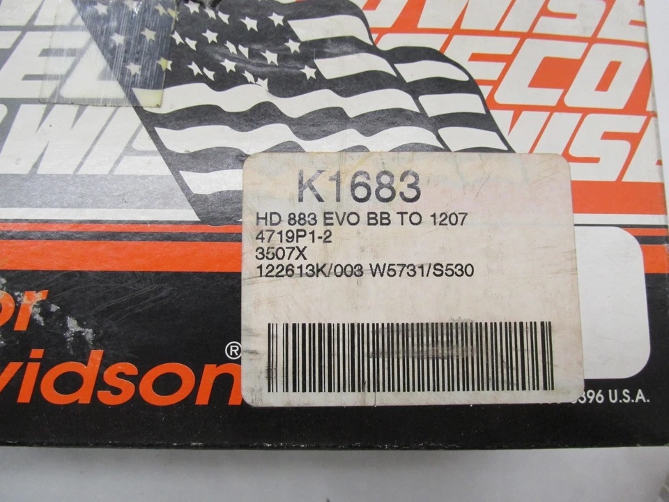 Kit de pistón Wiseco Harley-Davidson Sportster 883cc a 1200cc Evo K1683 Foto 4 de 4