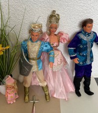 Vintage 90s Rapunzel Dornröschen Sleeping Beauty Ken Shelly/ Kelly Prinz Stephan