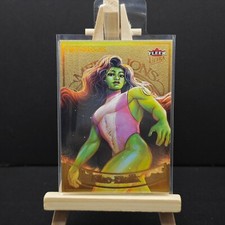 2024 Fleer Ultra Matriarchs of Marvel Gold Medallions She-Hulk #M-5 043/200