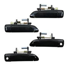 Dorman Exterior Outside Door Handle Black Set of 4 for Honda Civic Sedan 2001-05