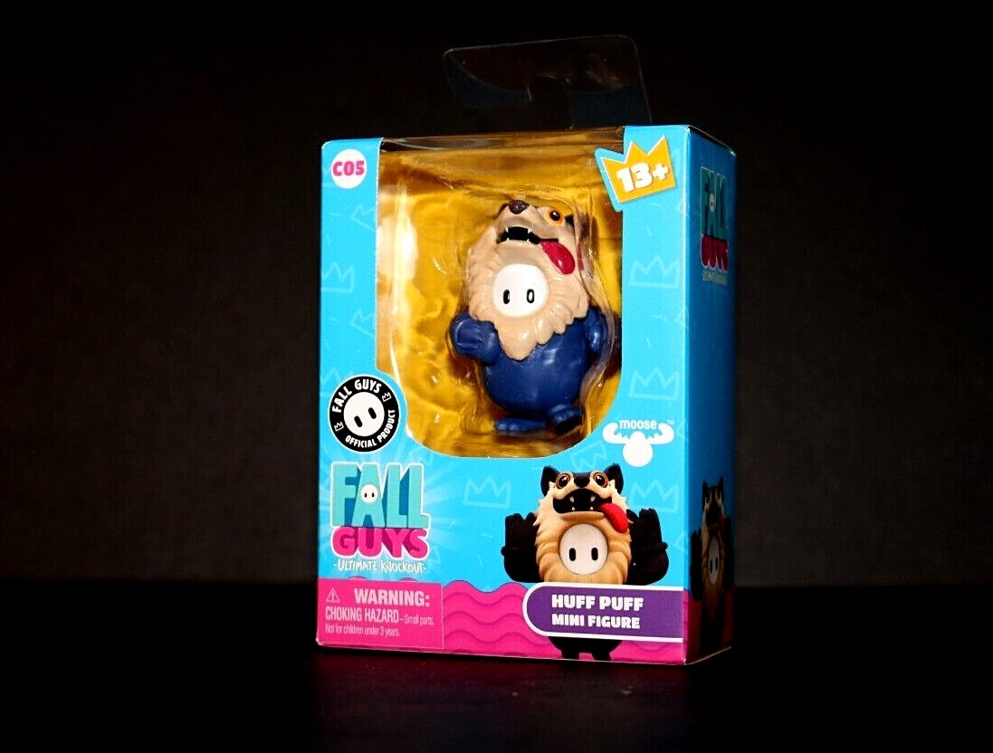Fall Guys: Ultimate Knockout - Mini figure da collezione ufficiali da 4 cm, Hero Squad, confezione da 4 con Elder Dwarf, Fairycorn, Champ e Golden Knight