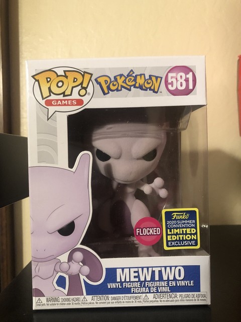Funko Pop! Mewtwo Flocked Pokémon 2020 SDCC Funko Shop Exclusive #581 IN HAND | eBay