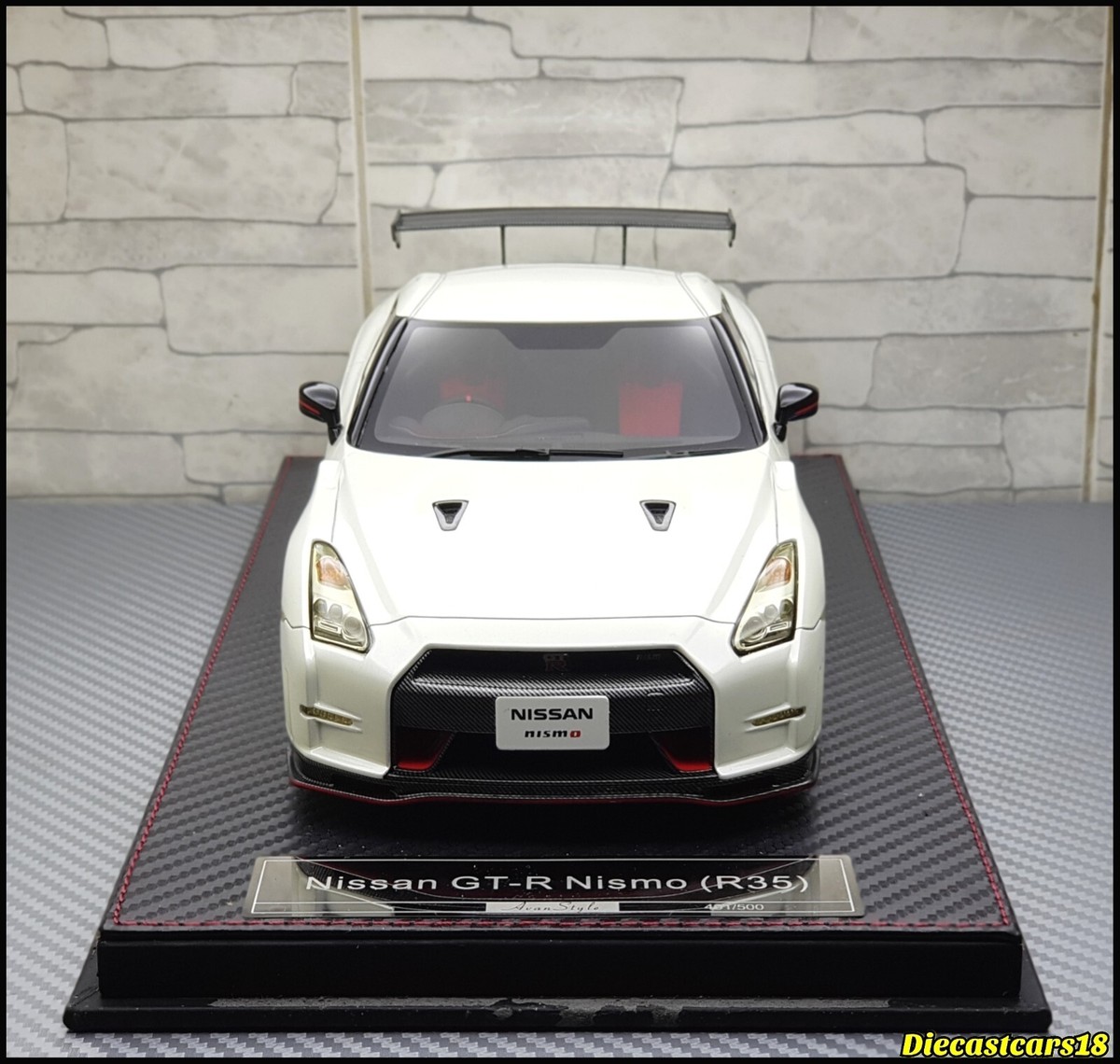 ファースト18 1/18 R35GT-R カスタム　 GT-R(R35) 1/18 Avanstyle Nissan GTR R35 Nismo White 491-500 Pcs | eBay