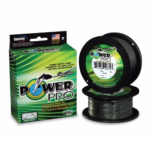 Power Pro Spectra Braid Fishing Line 20 lb Test 1500 Yards Yds Moss Green  20lb