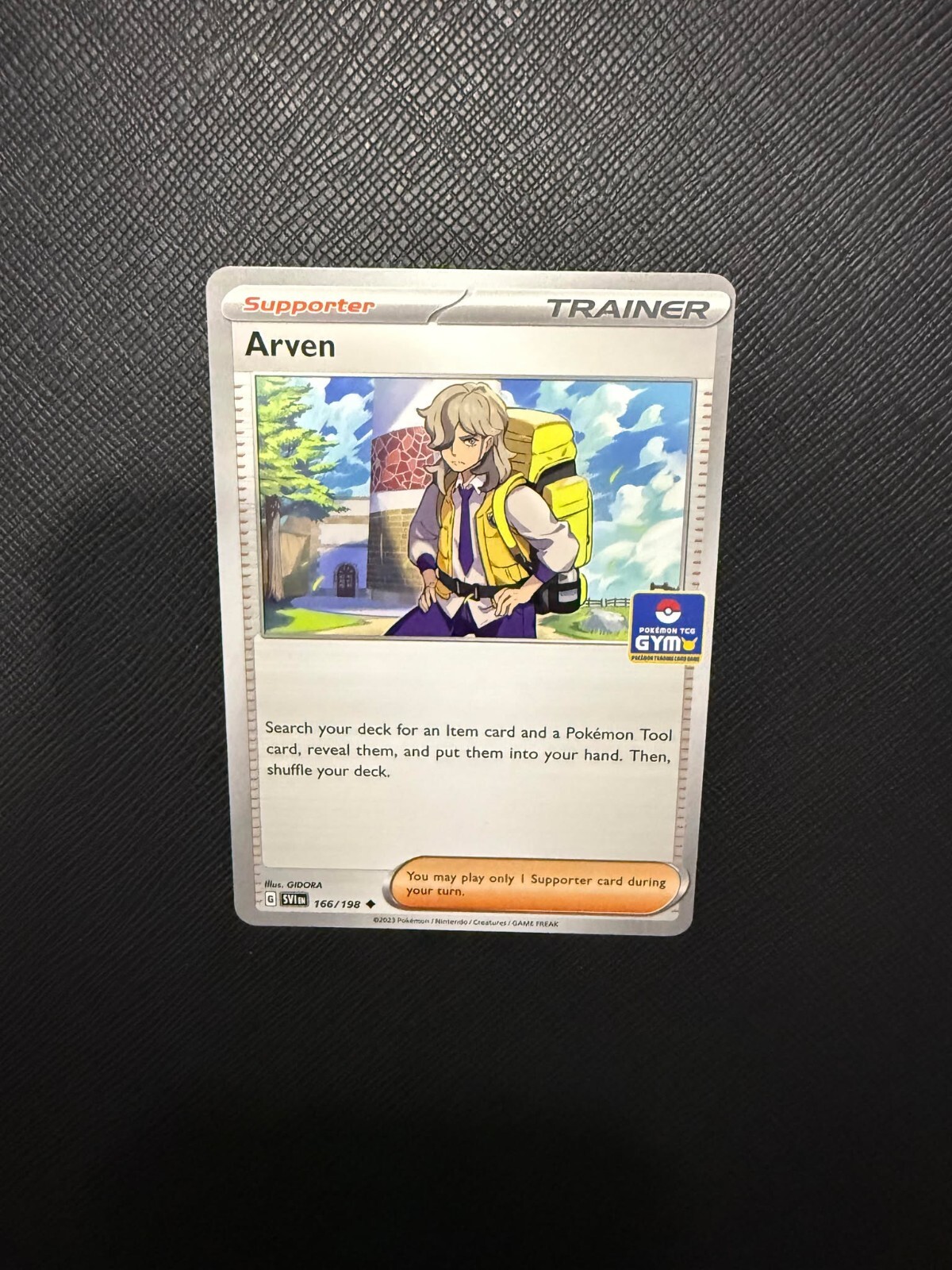 Pokemon Asia Exclusive Arven Gym Promo Stamped 166/198