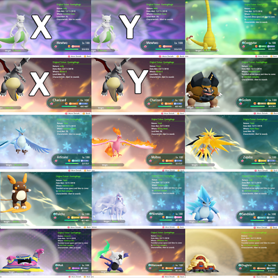 Pokemon Lets Go Pikachu Eevee All 153 Shiny Pokemon 6iv Max Av Battle Ready Ebay