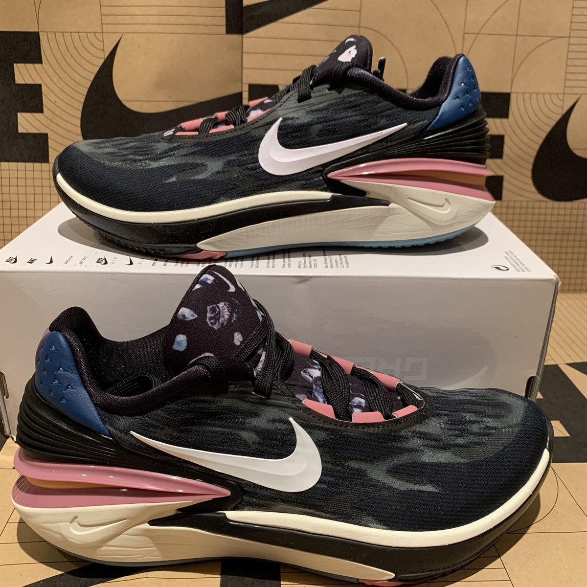 シューズ(男性用) nike zoom gt cut 2 25.5 2022 Men's Nike Air Zoom G.T. Cut 2 Black Desert Berry Blue