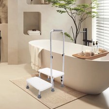 Step Stool with Handle Heavy Duty 2 Steps Medical Foot Stool For Adult  Kids US