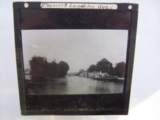 Steamer Quay   Magic Lantern Slide Glass Slide - please scroll down