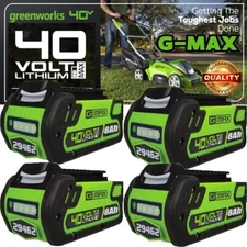 1-4Pack 8.0AH For Greenworks 40V G-MAX Lithium Battery 29472 29462 29252 20202