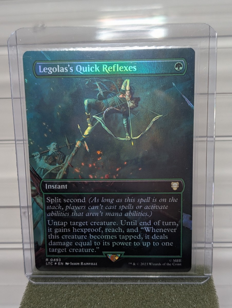 mtg 60 card deck breakdown Legolas's Quick Reflexes [493] [Borderless] [The Lord of the Rings: Tales  of Middle-earth: Commander] [Foil] – Face to Face Games main image 0