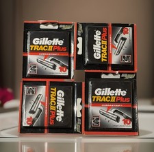 4 Pack Gillette TRAC II Plus Razor Blade 10 C...