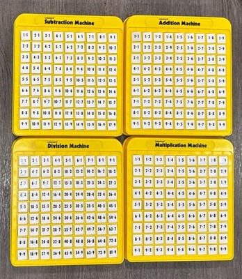 Lakeshore Addition Subtraction Division Multiplication Machines Set Math Games