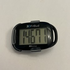 3DFitBud Simple Step Counter Walking 3D Pedometer with Clip and Lanyard A420S