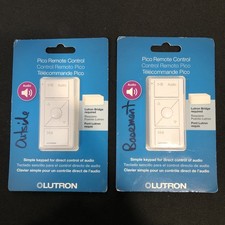 Lot of 2 - Lutron Caseta Pico Wireless Audio Remote Control - PJ2-3BRL-GWH-A02
