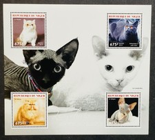 NIGER CAT STAMPS 2014 MNH SPHYNX CATS PERSIAN CORNISH REX PET DOMESTIC ANIMALS