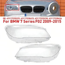 2x Scheinwerfer Klar Für BMW 7er F01 F02 09-15 Scheinwerferglas RECHTS LINKS