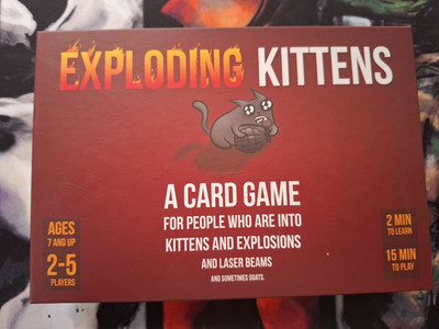 Exploding Kittens Kartenspiel - Original Edition (englisch) -Karten noch gesealt