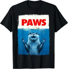 Paws Otter Funny Otter Lover Gifts For Men Women Kid Teen T-Shirt